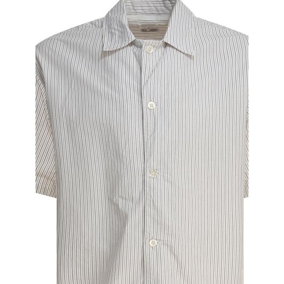 Norse Projects Mads Poplin Stripe Ss Shirt Tag Size S Men - Picture 3 of 4